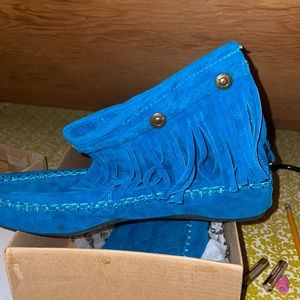 Blue boots